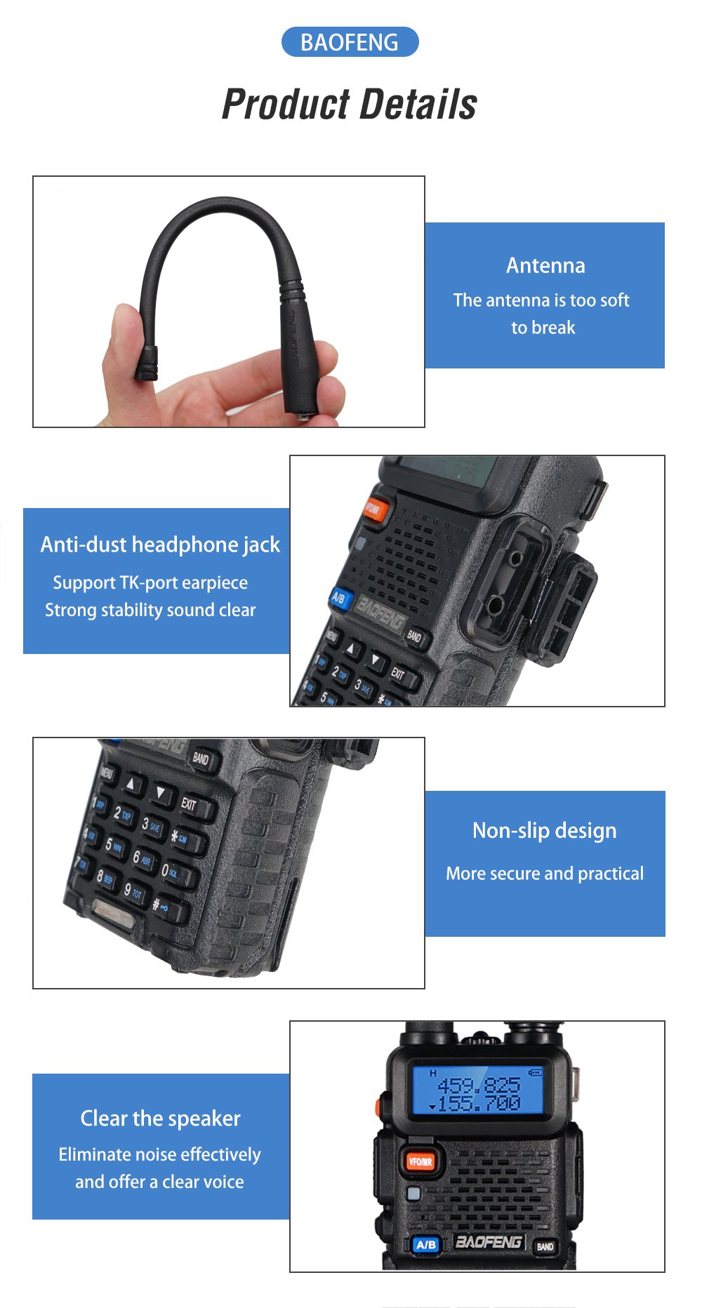 Baofeng 2 Way Radio Product Details