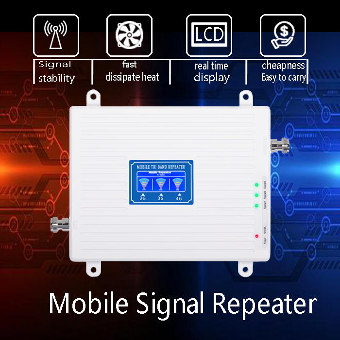 2 3 4G 900 1800 2100Mhz Tri Band Factory Price Cellphone Signal Amplifier