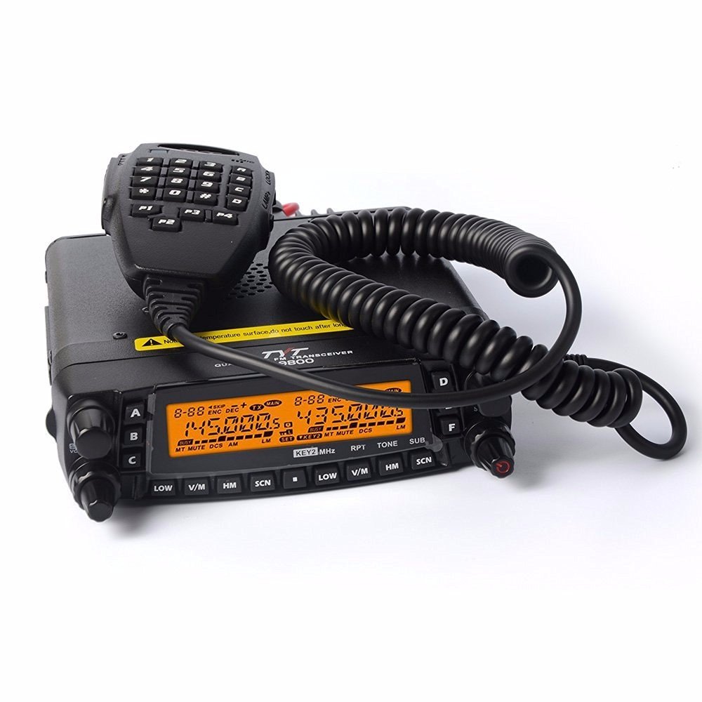 Original TYT TH9800 Quad Band 50w crossband ham Long Distance Mobile Walkie Talkie with FM Function